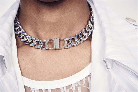 dior mens chains|necklace that says dior.